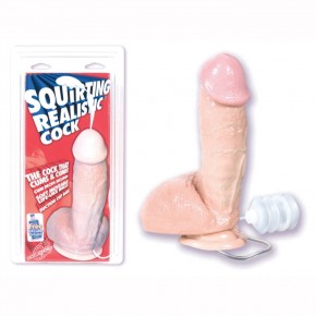 SQUIRTING REALISTIC COCK 8"...