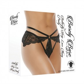 BUTTERFLY STRAP LACE THONG...