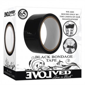 Black Bondage Tape, 65' (20m)