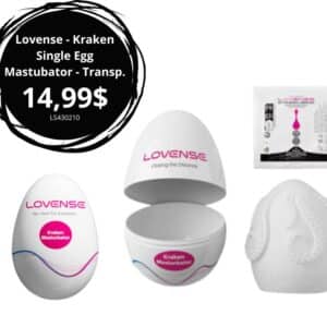 Lovense - Kraken Single Egg Mastubator - Transp.