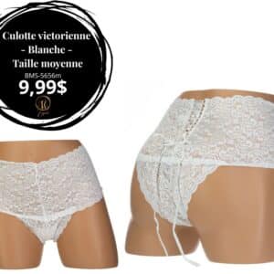 Culotte victorienne - Blanche - Taille moyenne