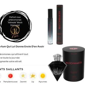 Parfum aux phéromones "Attirez-le" Black Diamond