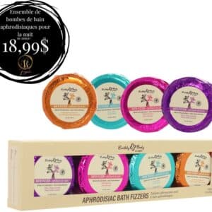 Ensemble de bombes de bain aphrodisiaques pour la nuit