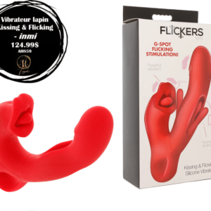 Vibrateur lapin Kissing & Flicking - inmi