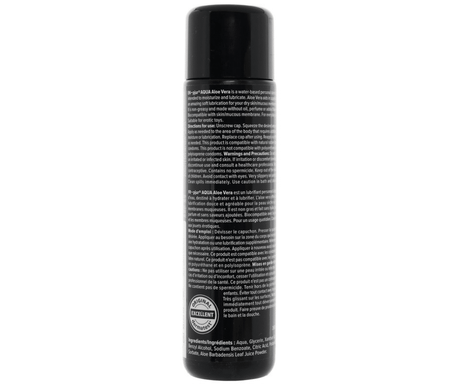 Lubrifiant à base d'eau et d'aloe vera Aqua en 100 ml – Image 3