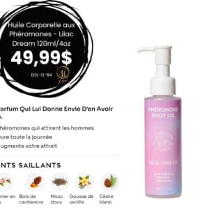 Huile Corporelle aux Phéromones - Lilac Dream 120ml/4oz