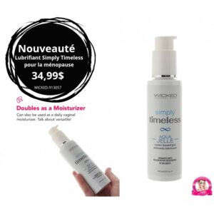 Simply Timeless pour la ménopause, lubrifiant Aqua Jelle 120 ml
