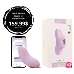 2 en 1, Culotte souple et vibromasseur à doigt