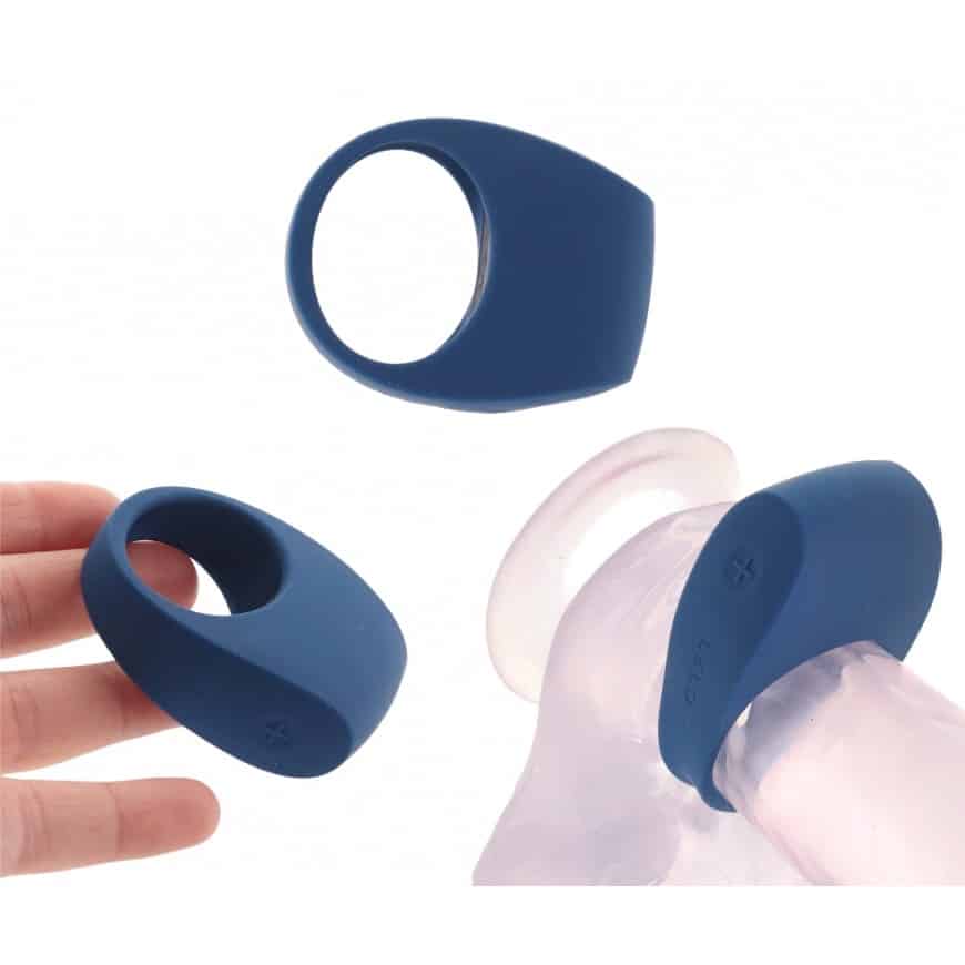 Anneau vibrant pour couples TOR 3 bleu – Image 2